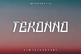 Tekonno font