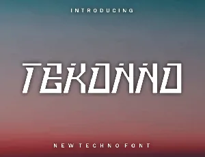 Tekonno font