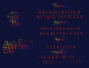 Rain Love font