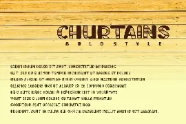 Churtains - Bold Display Fonts