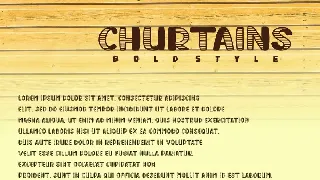 Churtains - Bold Display Fonts