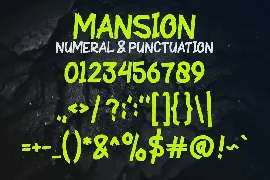 MANSION - A Modern Brush Font