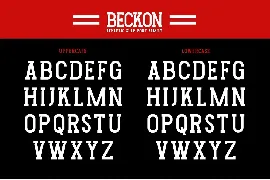 Beckon font