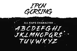 Ipon Gorsing Brush Font