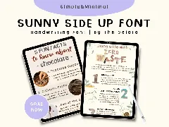 Sunny Side Up Handlettered Marker Font