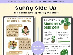 Sunny Side Up Handlettered Marker Font