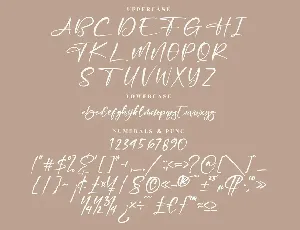 Jelistha Modern Handwritten Font