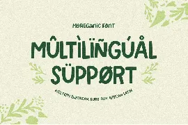 Moreganic - Organic Font