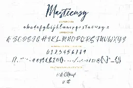 Masticusy Handwritten Business Font