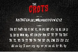 The Crots Typeface font