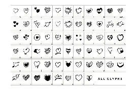 Heart Love Dingbat font