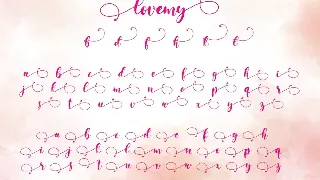 Lovemy - Beautiful script font