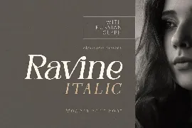 RAVINE ITALIC - Modern Serif font