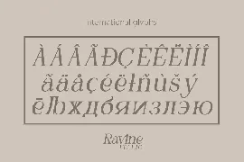 RAVINE ITALIC - Modern Serif font