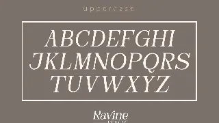 RAVINE ITALIC - Modern Serif font