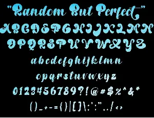 Random But Perfect font