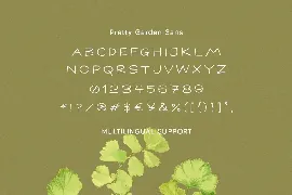 Pretty Garden font