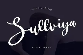 Sullviya Modern Script Font