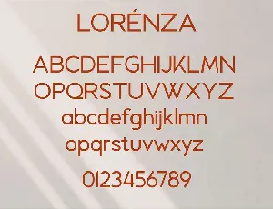 LORENZA - Elegant Sans Serif font