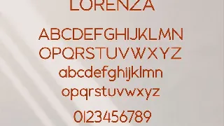 LORENZA - Elegant Sans Serif font