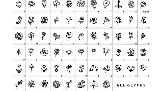 Cute Flowers Dingbat font