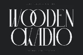 Wooden Okadio Serif Decorative Font