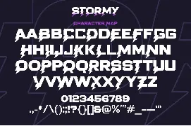 Stormy - Strong Bold Typeface font