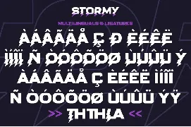 Stormy - Strong Bold Typeface font