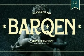 Barqen A Vintage Display Font