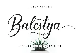 Balestya Script font