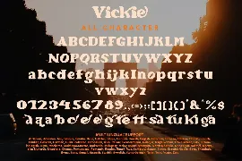 Vickie - Modern Retro Font