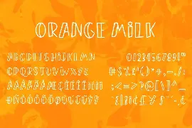 Orange Milk- Simple & Playful Font