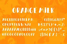 Orange Milk- Simple & Playful Font