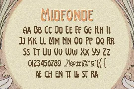 Midfonde font