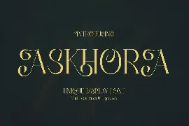 Askhora Unique Display Font