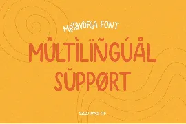 Metavoria - Playful Font