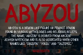 Abyzou Font