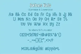 Balone Kids font