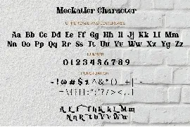 Meckatler font