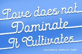 Halencia font