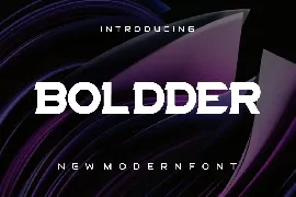 Boldder font