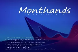 Monthands - Handwritten Font