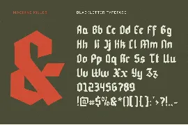 Machine Killer - Blackletter font