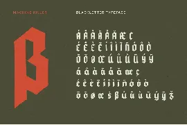 Machine Killer - Blackletter font