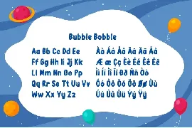 Bubble Bobble - Playful Font