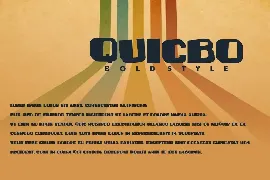 Quicbo - Bold Font