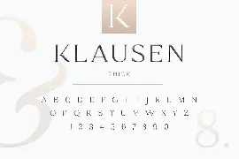 Klausen - Stylish All Caps Serif font