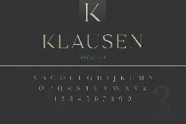 Klausen - Stylish All Caps Serif font