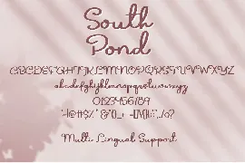 South Pond - Old Script Font