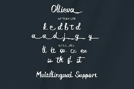 Ollieva - Handwritten Script Font